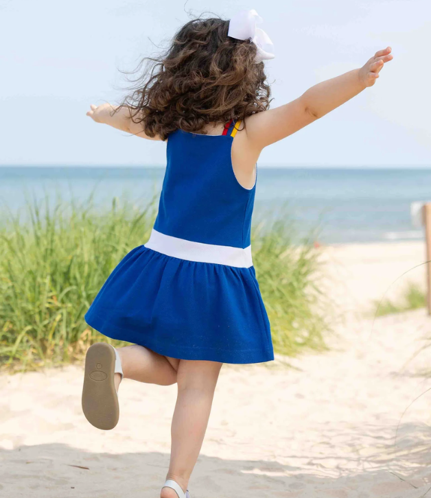Florence Eiseman Pique Knit Dress With Sailboat