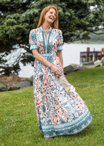 Load image into Gallery viewer, CK Bradley Annabelle Short Sleeve Maxi Dress
