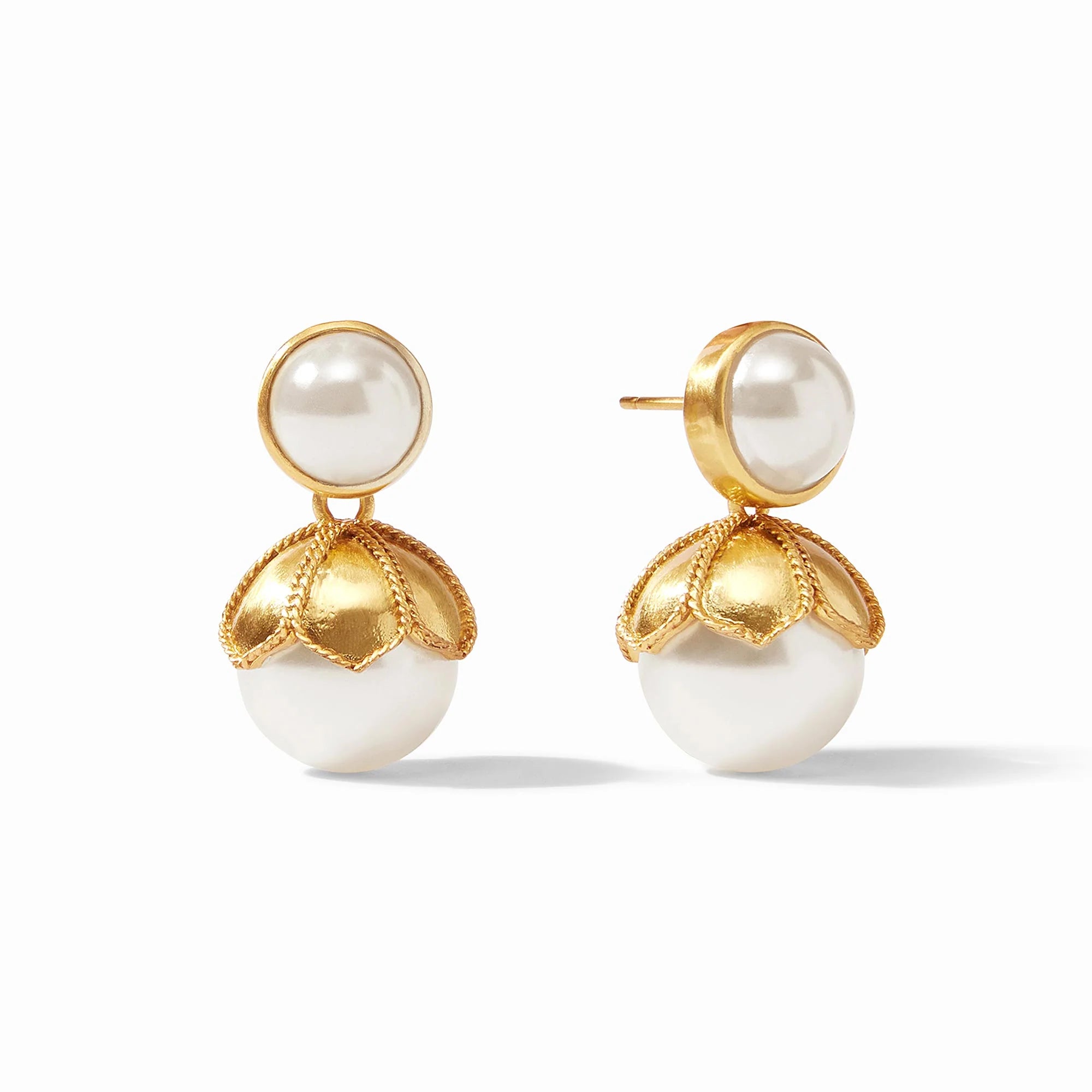 Julie Vos Delphine Pearl Statement Earring