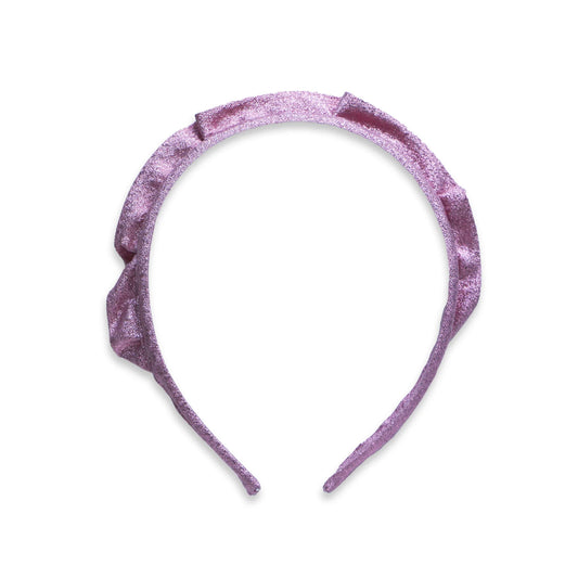 Eva's House Metallic Crown Headband in Pink