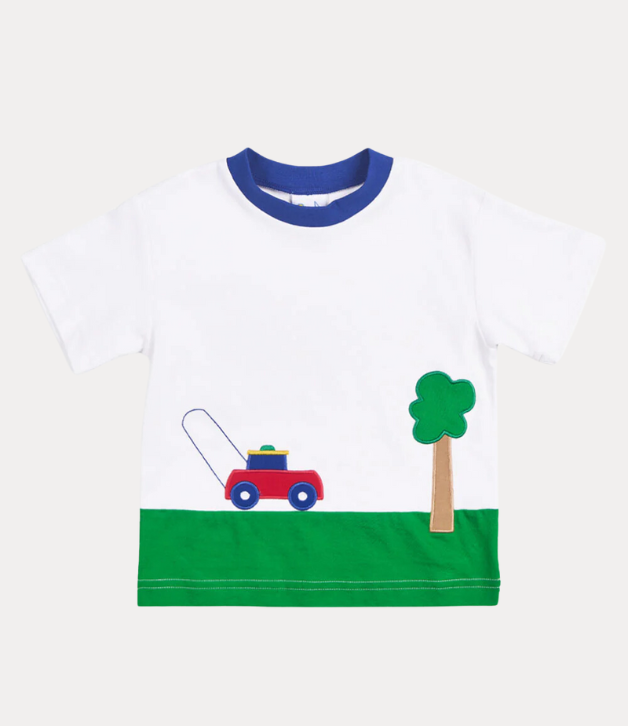 Florence Eiseman Knit Shirt With Lawn Mower