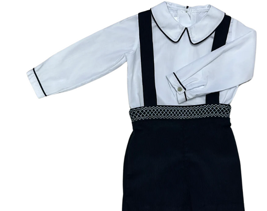 Marco & Lizzy: Smocked Overall Set
