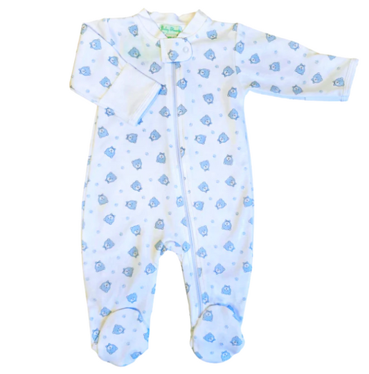Baby Threads: Blue Bears Footie