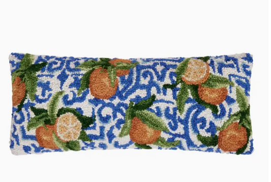 Mediterranean Oranges Oblong Hook Pillow