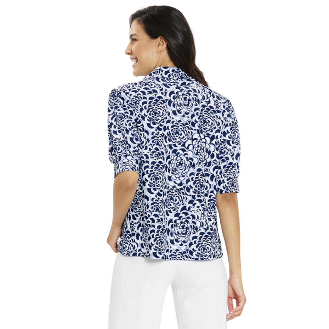 Jude Connally Calista Top in Navy Blooms