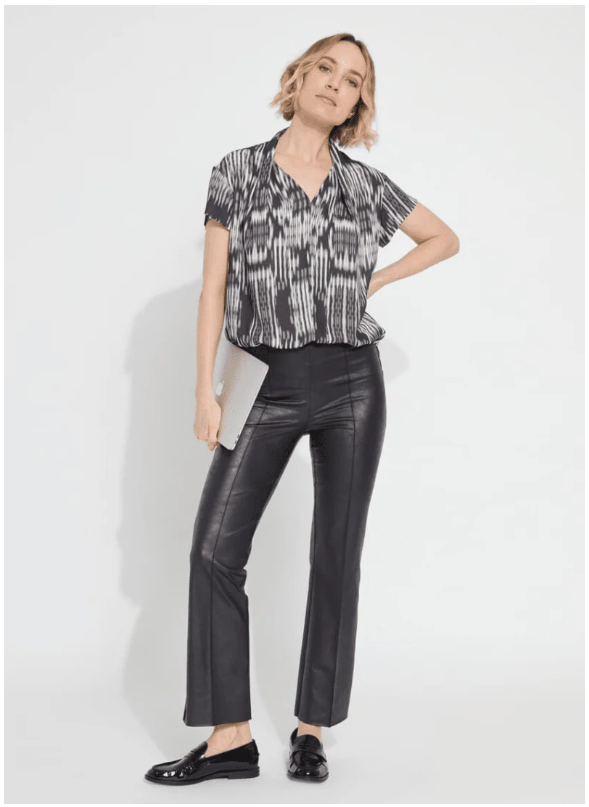 Lysse: Elysse Foiled Leather Pant