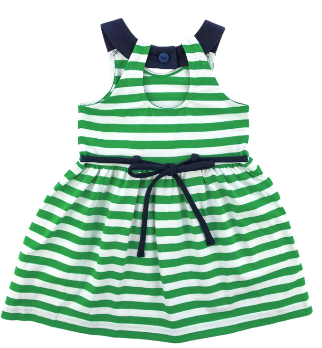 Florence Eiseman Stripe Knit Dress with Ladybug Pockets