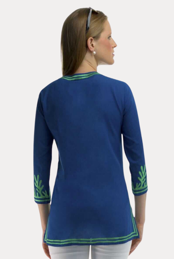 Gretchen Scott Cotton Embroidered Reef Tunic