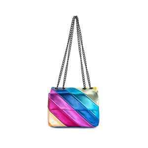 BC Handbag Rainbow Bag in Blue Stripe