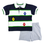 Load image into Gallery viewer, Florence Eiseman Knit Polo with Sailboats
