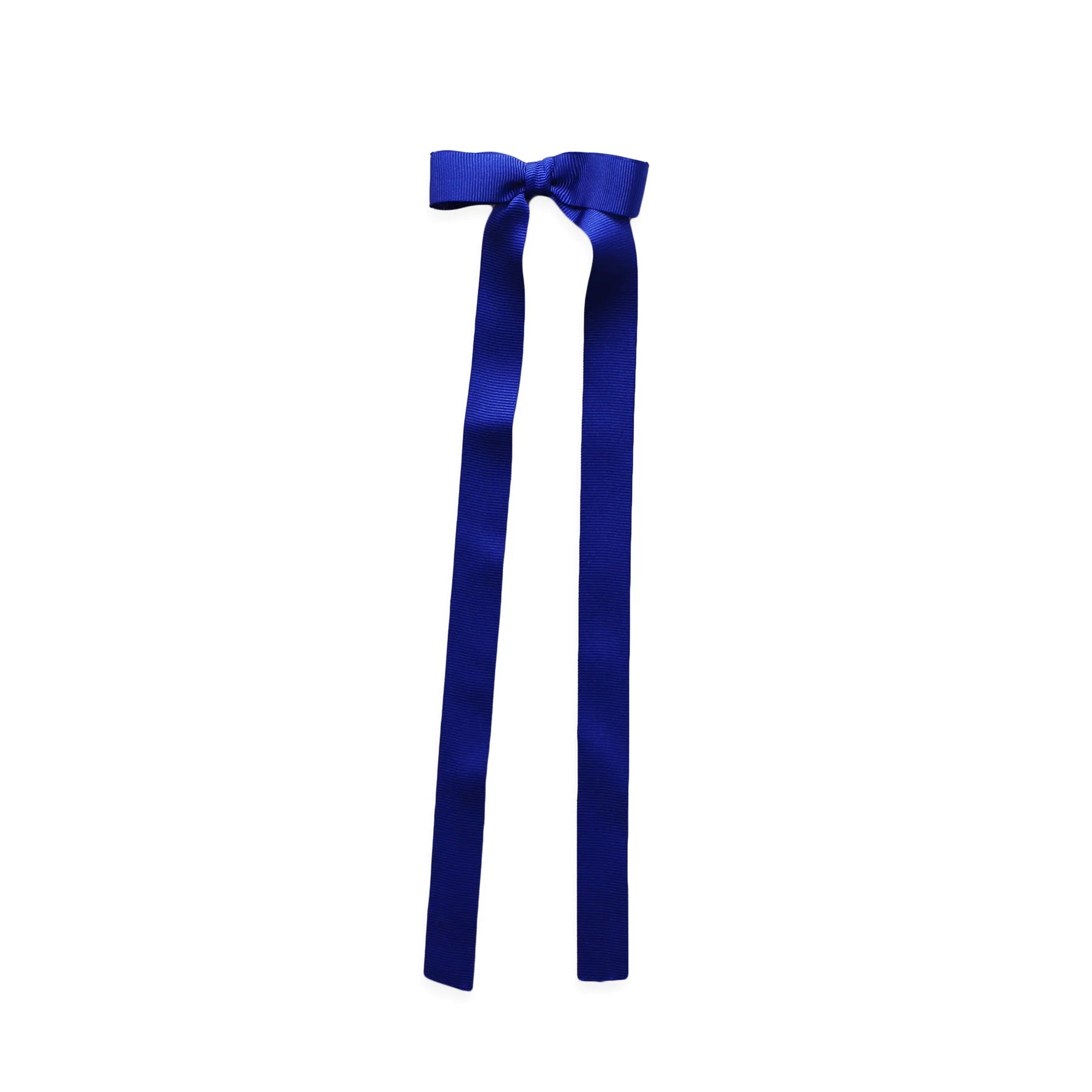 Eva's House Grosgrain Long Tail Bow in Cobalt Blue