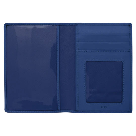 ili New York Passport Wallet in Cobalt