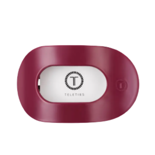 Teleties: Round Flat Hair Clip - Merlot