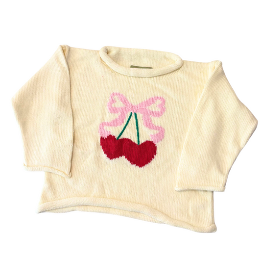 Claver: Cherry Roll Sweater