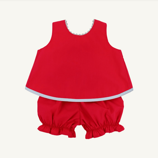 The Beaufort Bonnet Company Susanne Swing Top Set in Richmond Red