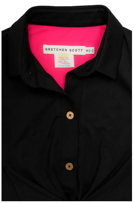 Gretchen Scott: Twist & Shout Dress - BLK