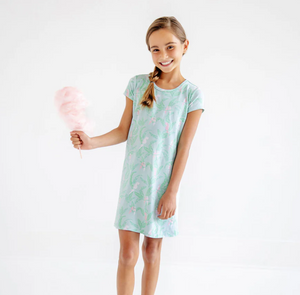 TBBC Polly Play Dress in Parrot Island Palms