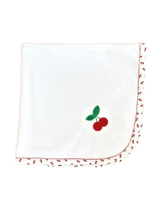 Plush Cherry Baby Blanket