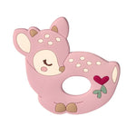 Load image into Gallery viewer, Douglas &amp; CO Farrah Pink Fawn Silicone Teether
