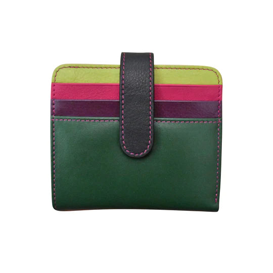 ili New York Bi-Fold Credit Card Wallet in Forest
