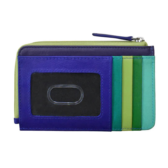 ili New York Flat Card Case in Cool Tropics
