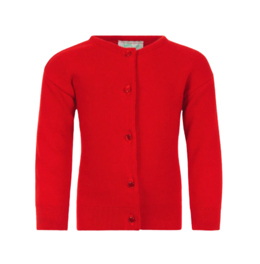 Julius Berger: Cotton Cashmere Cardigan RED (All Sizes)