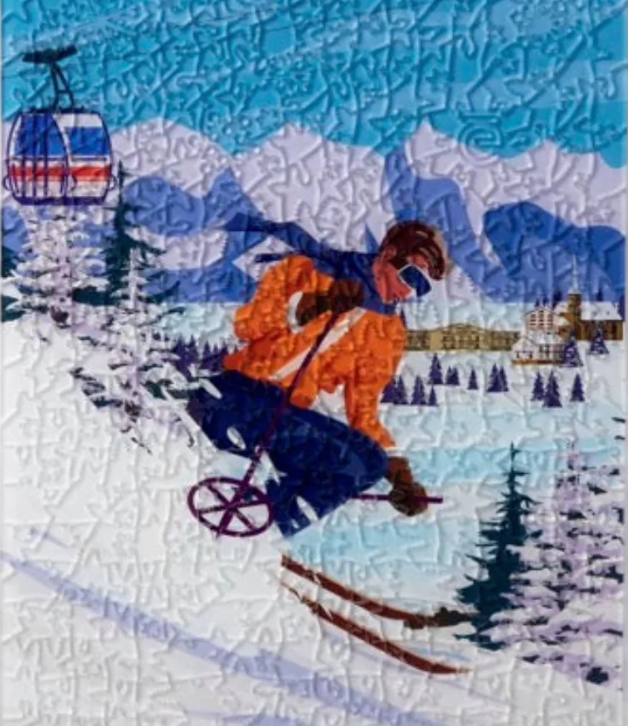 ēklektik pieces Downhill Thrill Acrylic Puzzle