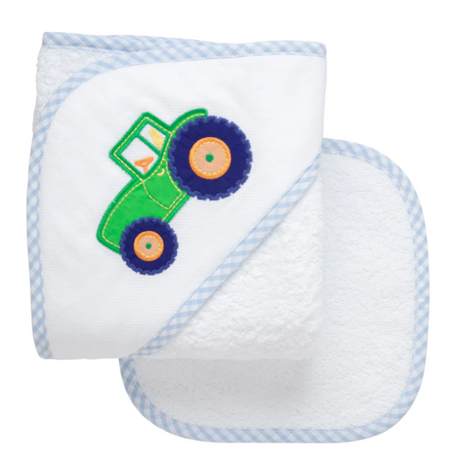 3 Marthas Towel/Washcloth Set in Tractor