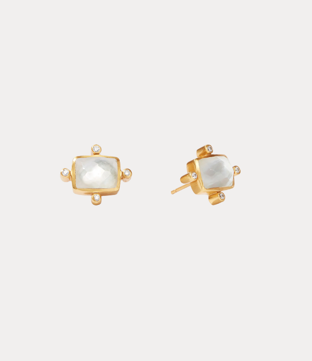 Julie Vos Clara Stud in Clear