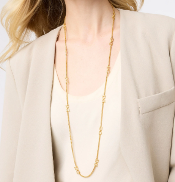 Julie Vos: Station Necklace - Saratoga - GLD