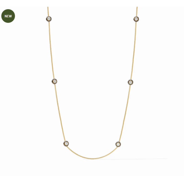 Julie Vos: Station Necklace - Tribeca Pearl