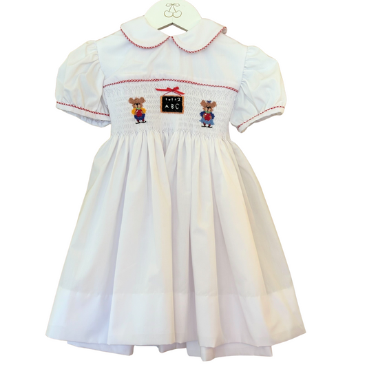 Smocked Lee Dress with "ABCs for Me" smocking