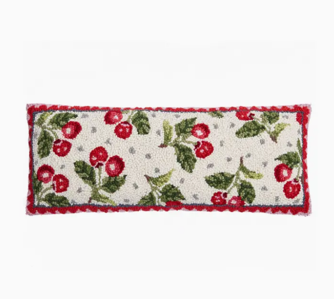 Sweet Cherry Hook Pillow - Suzanne Nicoll