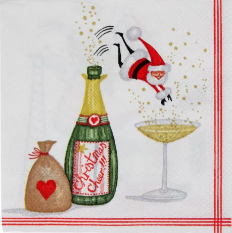 Caspari: Christmas Cocktail Napkins Assortment
