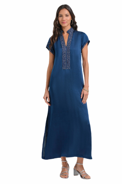 Bella Tu: Meg 54" Cap Sleeve Caftan