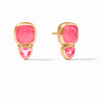 Load image into Gallery viewer, Julie Vos Aquitaine Duo Stud in Peony Pink
