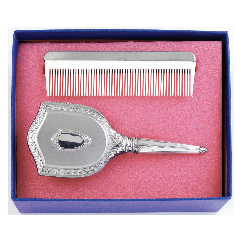 Salisbury Girl's Embossed Brush and Comb Gift Set