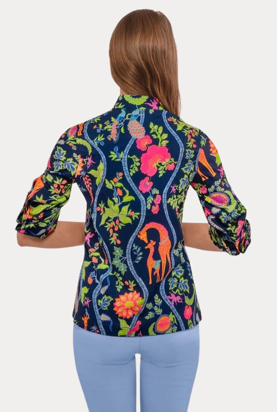 Gretchen Scot Forget Me Knot Top in Navy