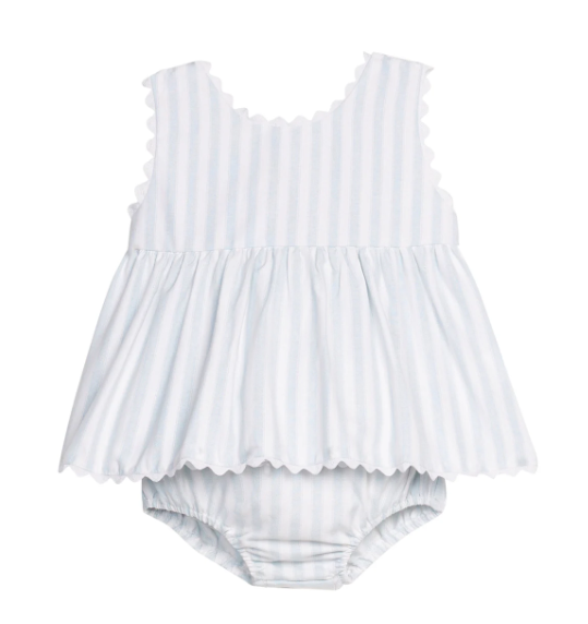 Little English Mary Dee Diaper Set in Savannah Stripe