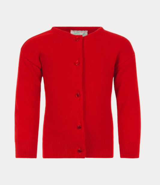 Julius Berger Cotton Cashmere Cardigan in Red