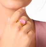 Load image into Gallery viewer, Julie Vos Nassau Statement Ring in Peony Pink
