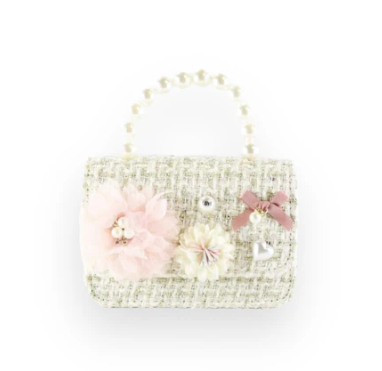 Doe a Dear: Floral Shiny Quilted Purse