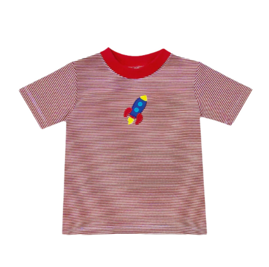 Zuccini Kids: Harry's Play Tee - Space Rocket S/S