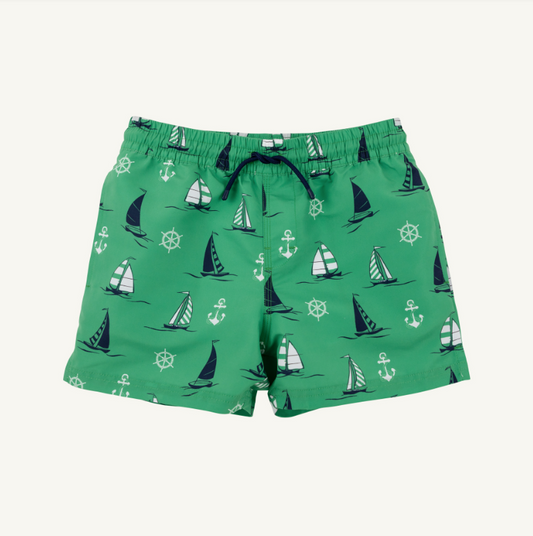 The Beaufort Bonnet Company Tortola Trunks in Yacht to Join Us Kelly Green