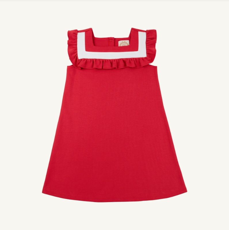 The Beaufort Bonnet Company Darla Dress in Richmond Red