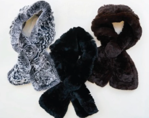 Kelly Kouri Fur Rosette Slipthru
