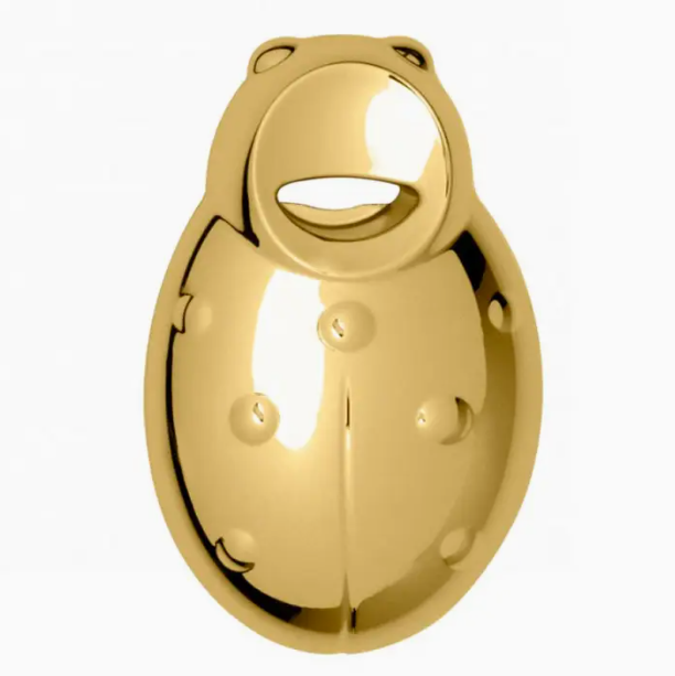 Casa Bugatti Coccinella Ladybug Bottle Opener in Chrome Gold