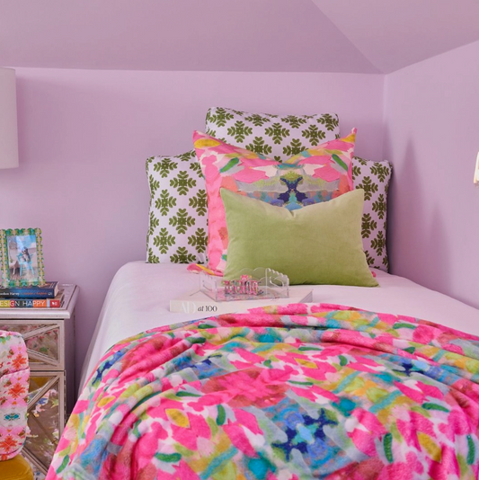 Laura Park Designs Pink Paradise Fleece Blanket