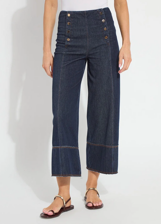 Lysse Kaia Wide Leg Denim in Indigo