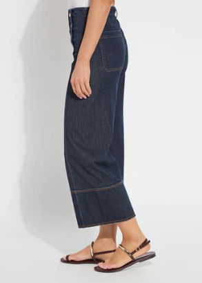 Lysse Kaia Wide Leg Denim in Indigo
